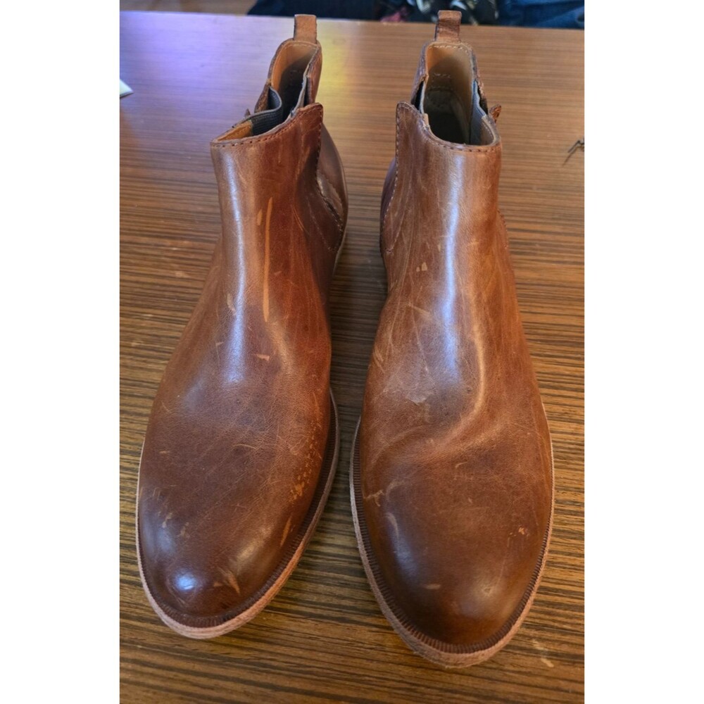Kork Ease Size 9 Velma Brown Leather Stretch Chelsea Ankle Boots K26426